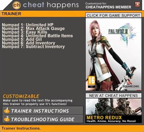 final fantasy xiii trainer|final fantasy 10 cheats.